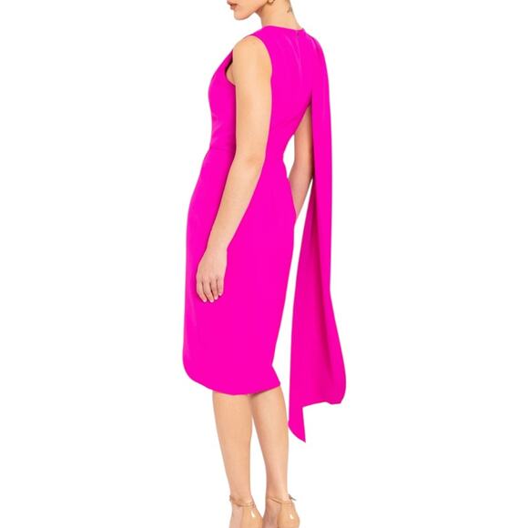 NWOT Black Halo Janella Sheath Vibrant Pink Dress - Sz 8 - Picture 1 of 9